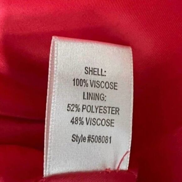 Witchery Australia Red Longline slim One Button Softshell Blazer Size Small - Picture 8 of 9